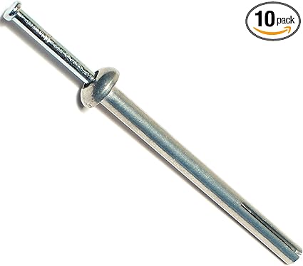 014973284527 Truss Head Nail Drive Anchors, 1/4 x 3, Piece-10