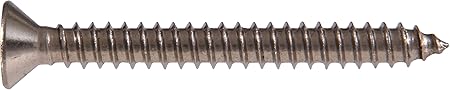 The Hillman Group 70940 8 X 2-Inch Stainless Steel Flat Head Square Drive Sheet Metal Screw, 100-Pack