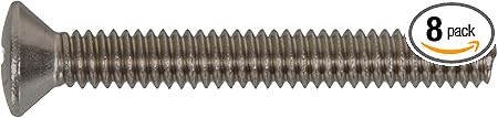 Hillman 4026 1/4-20 x 2 in. Stainless Steel Oval Head Phillips Machine Screw (8-Pack)