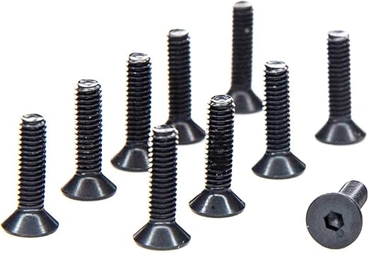 Axial M2.5 x 10mm Flat Head Screws (10), AXI235168