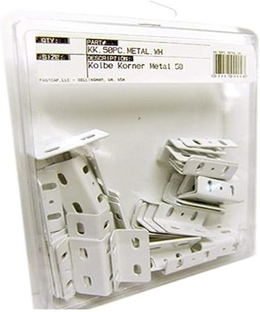 FastCap Metal Kolbe Korner -50 Pack White - KK.50PC.METAL.WH