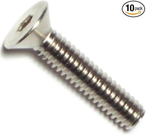 014973181871 Flat Head Socket Cap Screws, 1/4-20 x 1-1/4, Piece-10