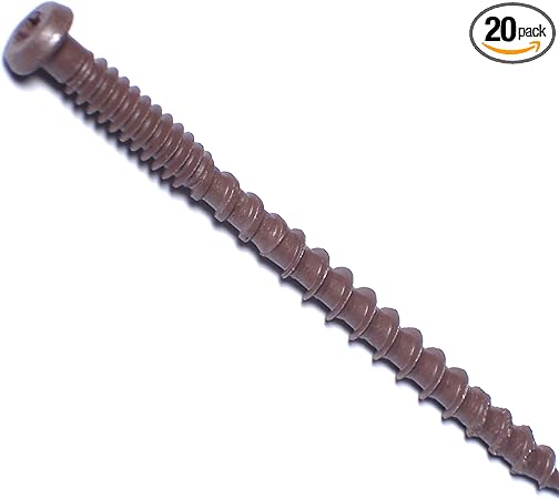 014973438043 Composite Deck Screws, 10 x 3 Brown, Piece-20