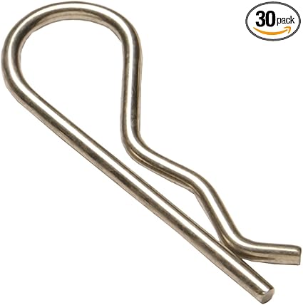 2178 3/32 x 1 5/8-Inch Clevis Pin and Clip, 30-Pack