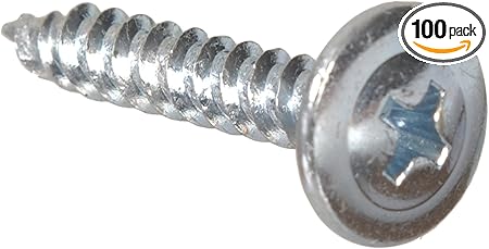 35268 Lath Screw, Phillips Drive, Truss Washer Head, Self-Piercing, #8 x 9/16, 100 pack