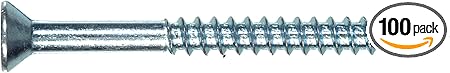 40051 7-Inch x 1-1/2-Inch Flat Head Phillips Wood Screw, 100-Pack