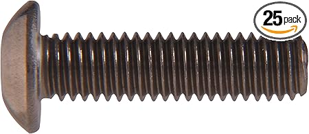 43827 M3-0.50 x 8 Metric Button Head Cap Screw, 25-Pack