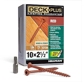 Deck Plus 48429 Wood Screws #10 x 2-1/2