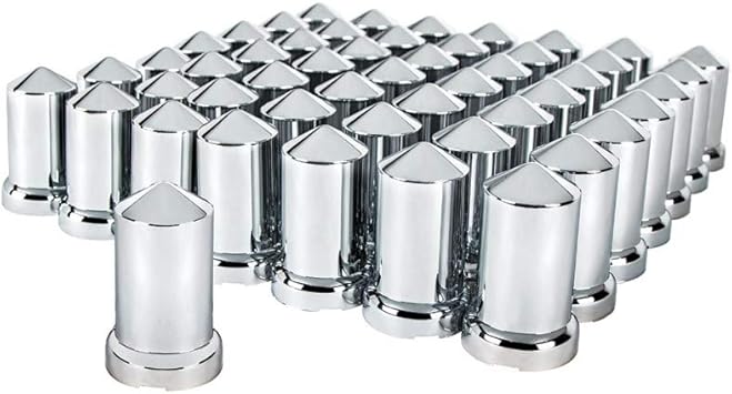 United Pacific 10117Cb - Wheel Lug Nut Cover Set - 33Mm X 3 3/16