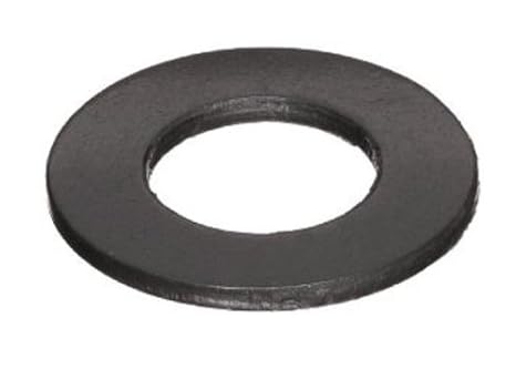 Small Parts Steel Flat Washer, Black Oxide Finish, ASME B18.22.1, 1