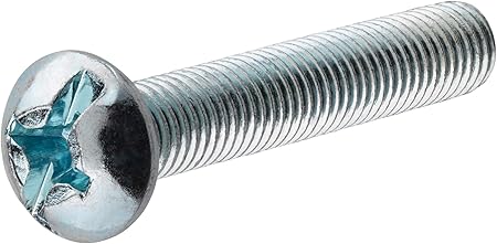 90197 8-32-Inch x 1-1/2-Inch Round Head Combo Machine Screw, 100-Pack,Zinc