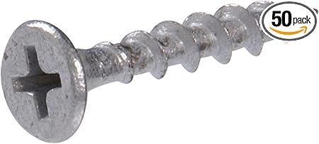 Hillman 40934 Galvanized Phillips Drive Deck Screw, 8 X 3-Inch, (Pack of 50)