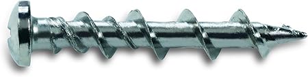 02316 Wall-Dog - 1/4-Inch by 1-1/4-Inch Zinc Pan Head Light Duty Anchor, 100 Per Box