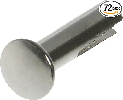 1276 1/8 x 1/2 in. - Steel Split Rivet 72-Pack