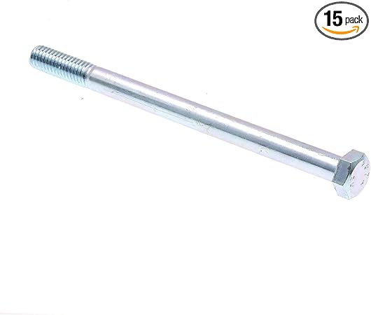 Prime-Line 9060075 Hex Bolts, 3/8 In.-16 X 5-1/2 In., A307 Grade A Zinc Plated Steel (15 Pack)