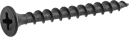 The Hillman Group 47129 8-Inch x 2-1/2-Inch Coarse Thread Phillips Drive Drywall Screw, Black