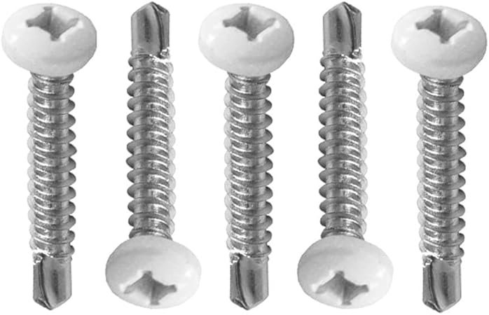 AP Products 012-PTK500W 8X3/4 White #8 Self-Tapping Pan Head Tri-Screws - 0.75