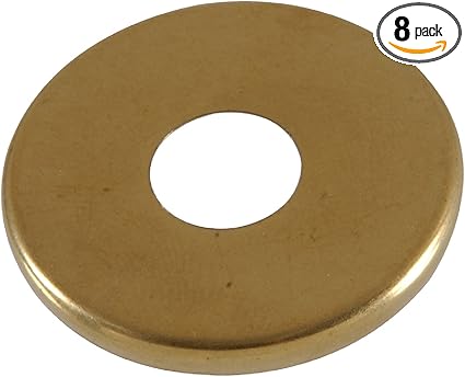 54158 Check Ring Round Edge, 1-Inch, Brass Finish, 8-Pack