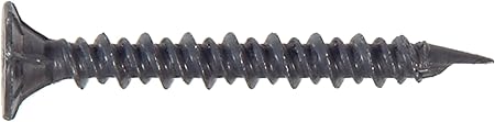 41878 Hi-Lo Thread 8 x 1-1/4-Inch Cement Board Screw with Phillips Drive, grey