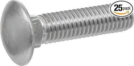 Hillman 832630 Stainless Steel Carriage Bolt, 3/8 x 2-1/2-Inch, 25-Pack