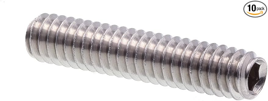 Prime-Line 9183784 Socket Set Screws, 1/4 in-20 X 1-1/4 in, Grade 18-8 Stainless Steel (10 Pack)