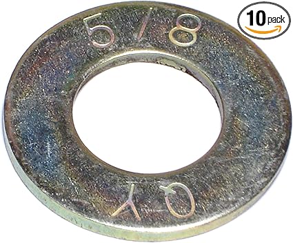 014973321208 Grade 8 SAE Flat Washers, 5/8, Piece-10