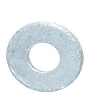 Small Parts Steel Flat Washer, Hot-Dipped Galvanized Finish, ASME B18.22.1, 1/4