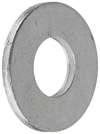 Small Parts Steel Flat Washer, Zinc Plated Finish, ASME B18.22.1, No. 10 Screw Size, 1/4