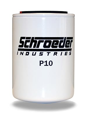 Schroeder P10 Hydraulic Replacement Element for PAF1, E-Media, Cellulose, Removes Rust, Metallic Debris, Fibers, Dirt; 5.5