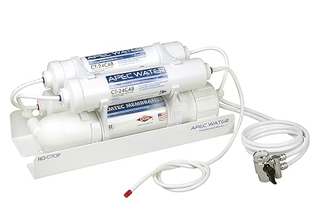 APEC Water Systems RO-CTOP Portable Countertop Reverse Osmosis Water Filter System, Installation-Free, fits Most Standard Faucet