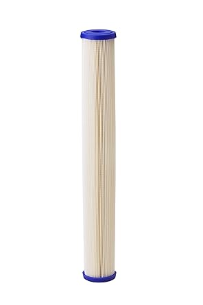 Pentair Pentek ECP20-20 Sediment Water Filter, 20-Inch, Whole House Pleated Cellulose Polyester Replacement Cartridge, 20