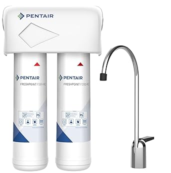 Pentair FreshPoint F2000-B2B 2-Stage Undersink Water Filtration System, PFAS Water Filter, NSF Certified to Reduce PFOA/PFOS