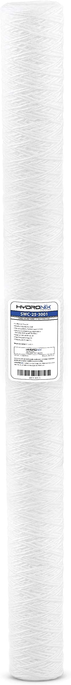 Hydronix HX-SWC-25-3001 Universal NSF String Wound Sediment Water Filter Cartridge 2.5