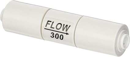 Inline flow restrictor for 50 gpd RO systems 1/4