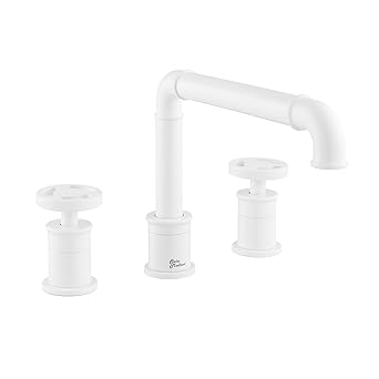 Swiss Madison SM-BF82MW Avallon 8 in. Widespread, 2-Handle Wheel, Bathroom Faucet in Matte White