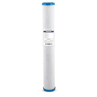 Hydronix SMCB-2520 NSF Coconut Activated Carbon Block Water Filter, 2.5