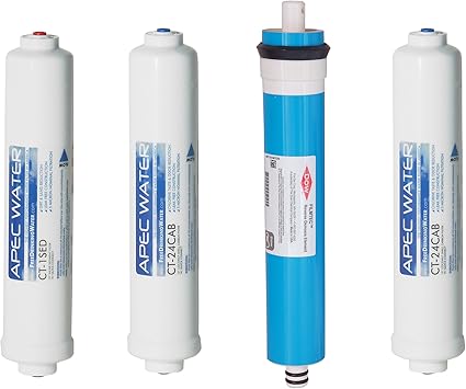 APEC Water Systems FILTER-MAXCTOP US MADE 90 GPD Complete Replacement Filter Set for ULTIMATE Series Countertop Reverse Osmosis Water Filter System