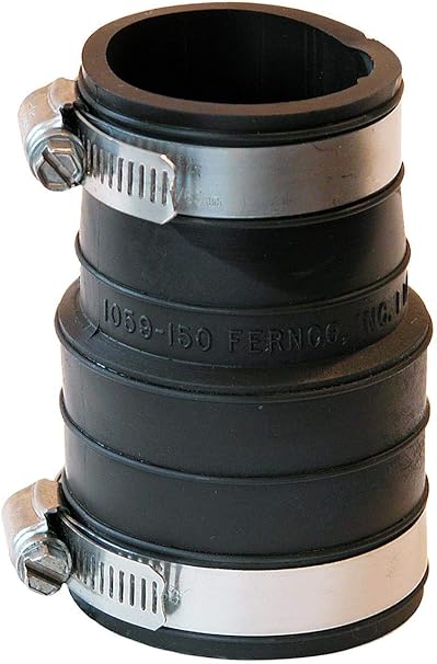 Fernco P1060-150 Flexible PVC Coupling For 1-1/2