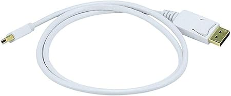 Monoprice 106006 3ft Gold Plated 32AWG Mini DisplayPort to DisplayPort Cable - White