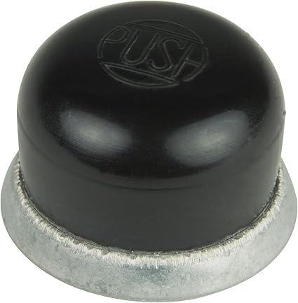 BEP 1001502 Black Screw on Rubber Cover Push Button Switches