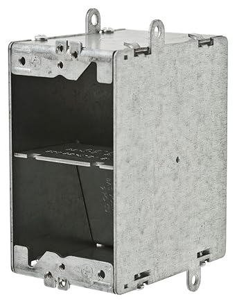 Bryant Electric RJ600 JLOAD Multimedia Box, 2½-Inch Deep with Seven (7) ½-Inch Knockouts, Non-Metallic Sheathed Cable Clamps On Each Side