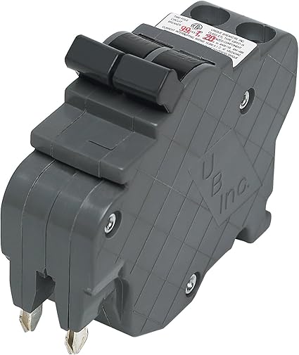 Connecticut Electric UBIF0215N Federal Pacific Circuit Breaker, 15 amp, Grey