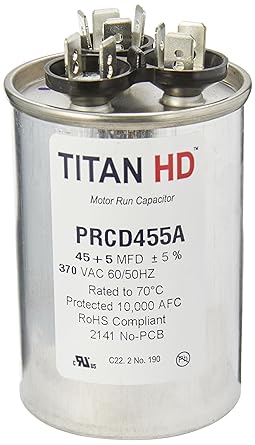 Packard Titan Hd 45+5Mfd, 370V, Round Prcd455A