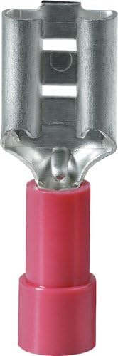 Gardner Bender 10-141F Disconnect Female, Vinyl-Insulated Barrel, 22-16 AWG, 1/4 in. Tab, Red