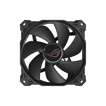 ASUS ROG Strix XF120 Whisper-Quiet, 4-pin PWM Fan for PC Cases, Radiators or CPU Cooling (120mm, up to 400,000 Hours lifespan, Magnetic-Levitation, 1800RPM, 5 Years Warranty)