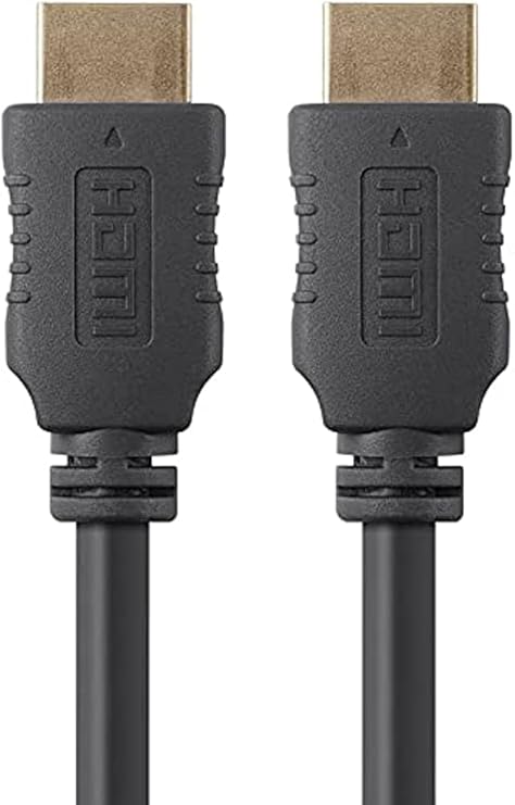 Monoprice 4K High Speed HDMI Cable - HDMI 2.0, 4K@60Hz, HDR, HDR10, Dolby Vision, 18Gbps, YUV 4:4:4, 28AWG, with Ferrite Cores, 6 Feet, Black - 5 Pack