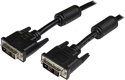 StarTech.com DVI Cable - 10 ft - Single Link - Male to Male Cable - 1920x1200 - DVI-D Cable - Computer Monitor Cable - DVI Cord - DVI to DVI Cable (DVIDSMM10)