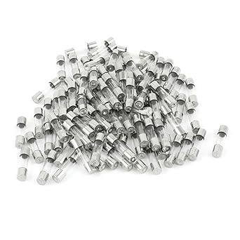 uxcell 100 Pcs 250V 2A F2AL Quick Fast Blow Glass Tube Fuses 5 x 20mm (Pack of 100)