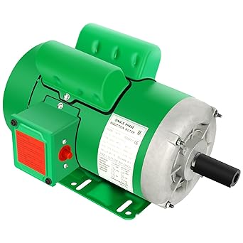 2HP Electric Motor, Farm Duty Single Phase Motor 1725RPM 115/230V, 20.0/10.0A,145T TEFC CW/CCW 4Pole