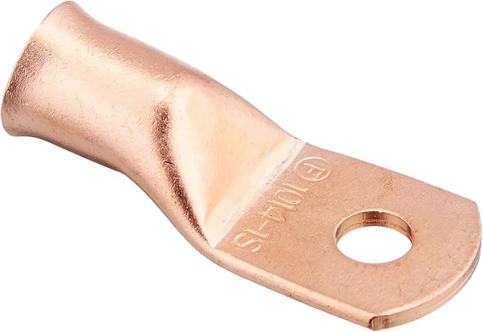 Install Bay Copper Ring Terminal 1/0 Gauge 1/4 Inch 5 Pack - CUR1014